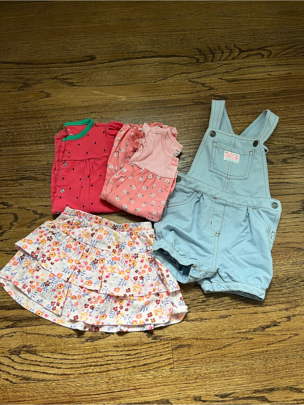 Bundle lot 4 carters pieces toddler girl size 24 month
